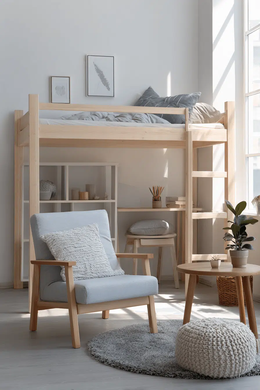 25 Loft Beds For Small Rooms That Make The Most Of Every Inch 25 Nordic Inspired Loft Bed