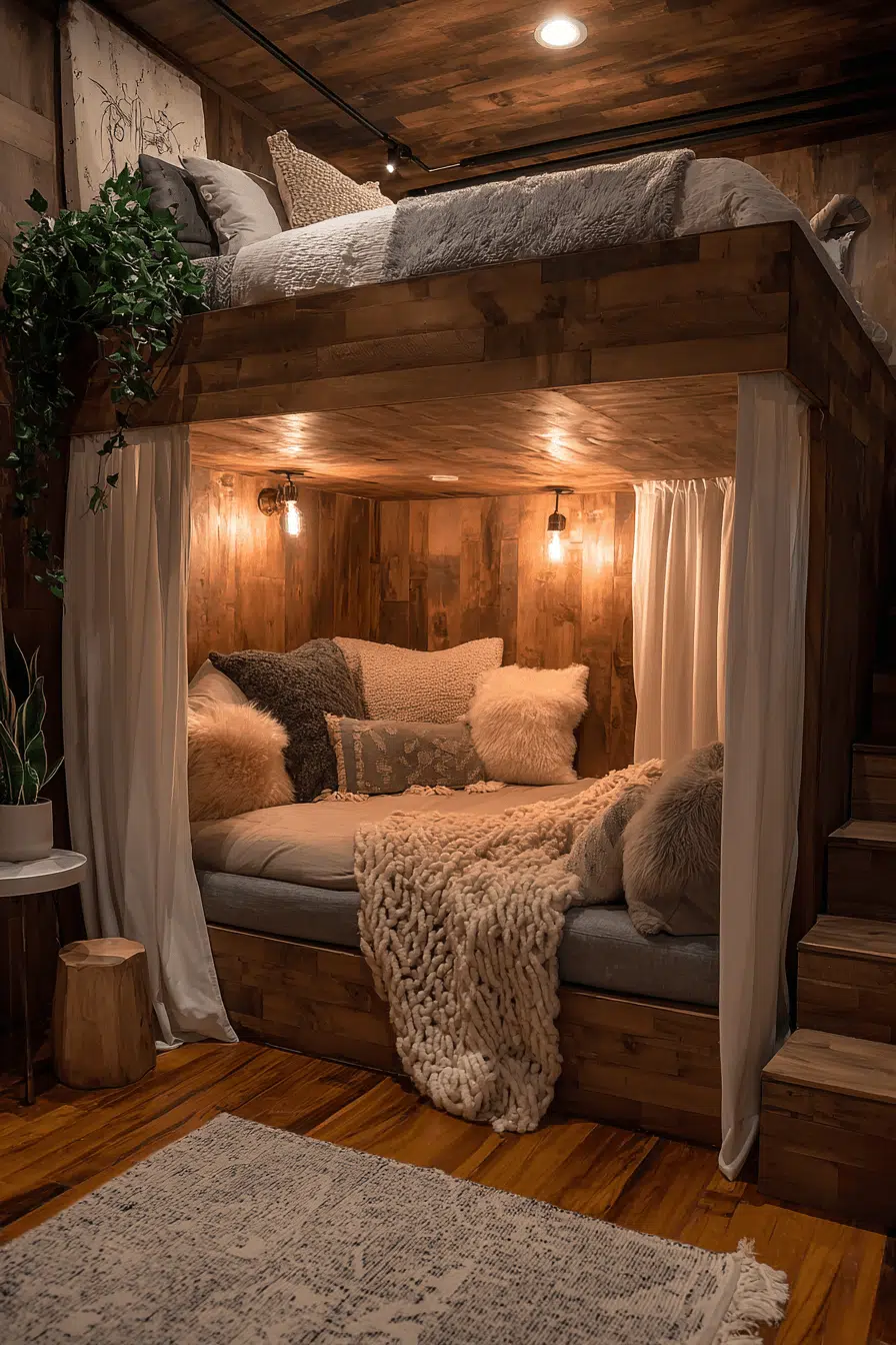 25 Loft Beds For Small Rooms That Make The Most Of Every Inch 3 Cozy Hideaway Loft Bed