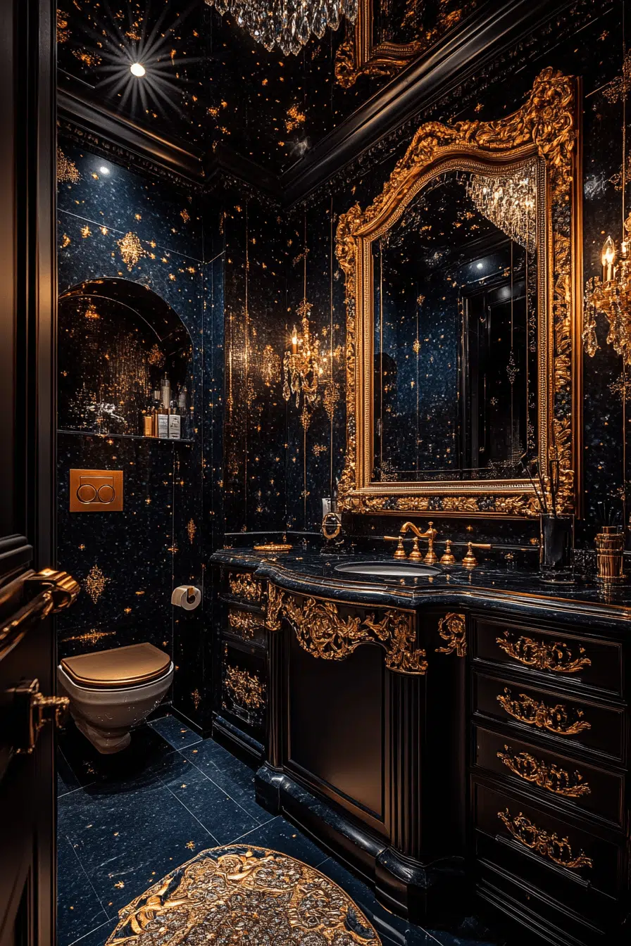 25 Luxury Bathroom Design Ideas To Create A Truly Serene Space 3 Golden Touch Bathroom Finish