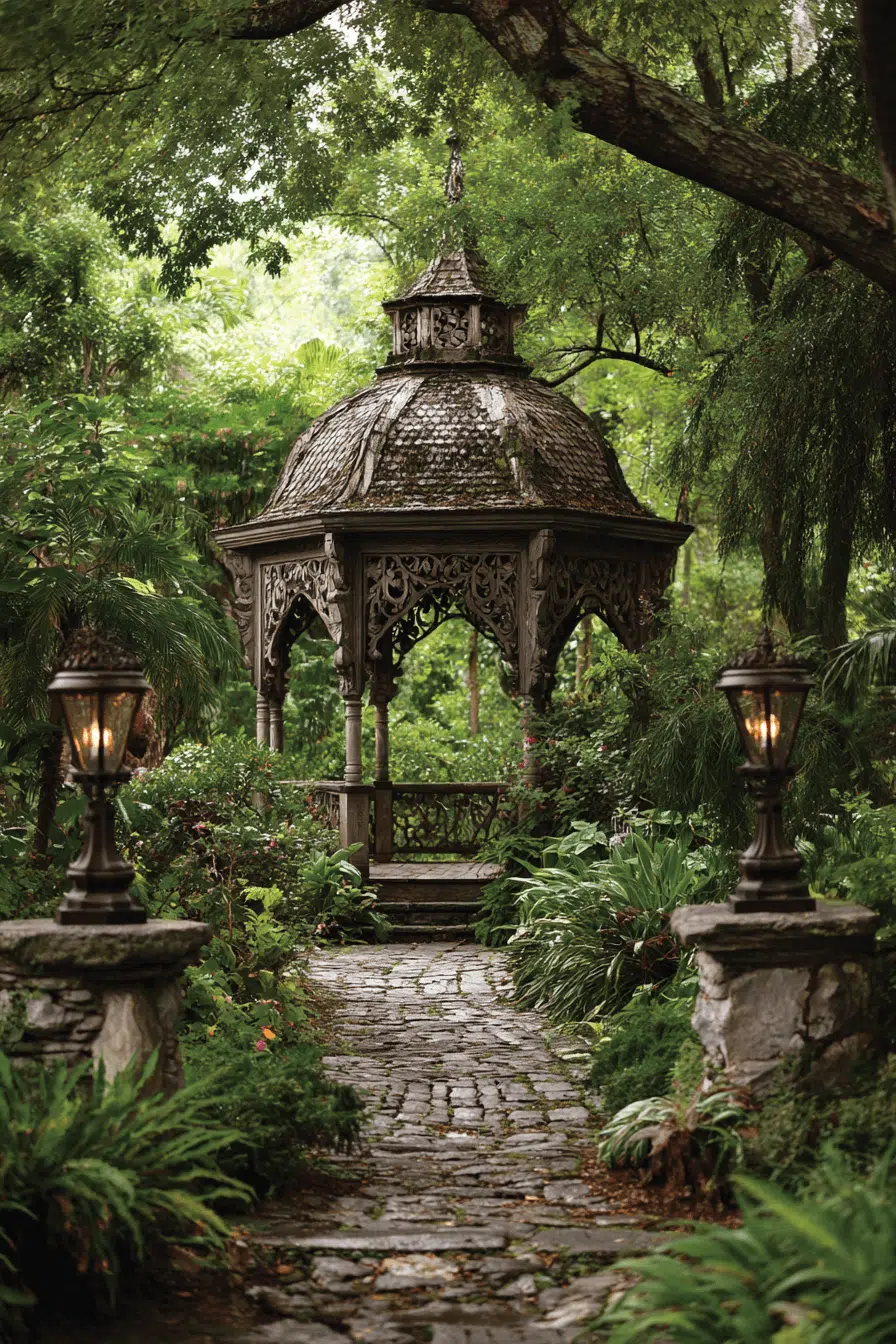 25 Antique Yard Decor Ideas For A Classic Vintage Vibe 4 Charming Old Gazebo Ideas