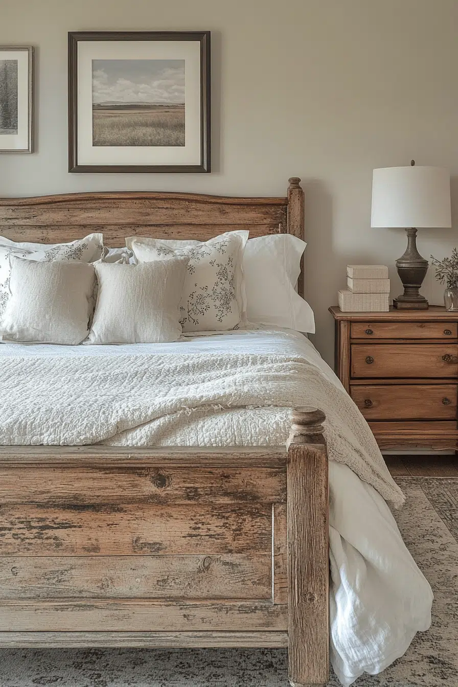 25 Antique Farmhouse Decor Ideas For A Relaxed Country Home Feel 4 Classic Bedroom Farmhouse Touch