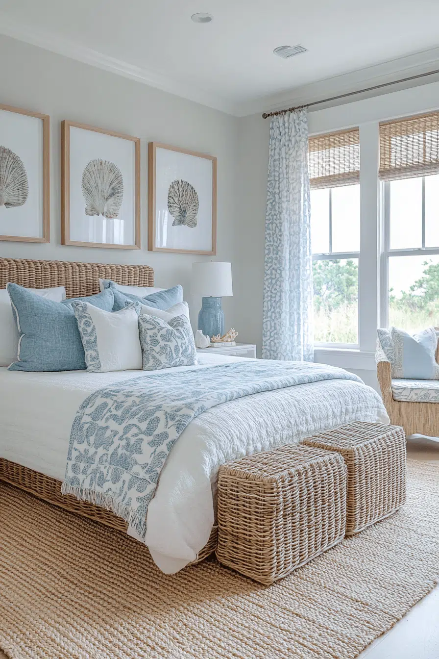25 Guest Room Ideas That Make Every Stay Special 8 Seaside Coastal Guest Nook