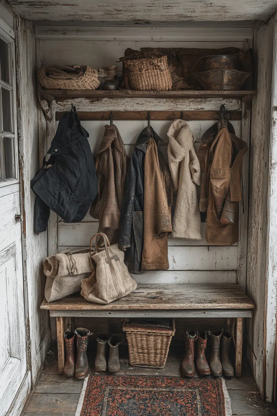 25 Antique Farmhouse Decor Ideas For A Relaxed Country Home Feel 9 Old Boot Room Inspiration