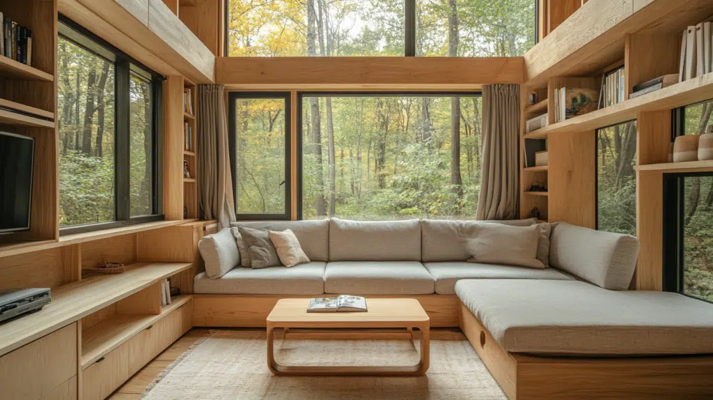 25 Little Cabin Living Room Looks That Bring Charm And Comfort little cabin living room 1