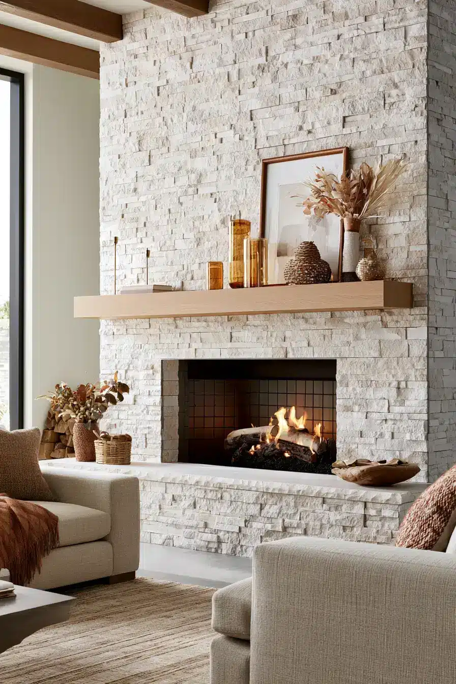 autumn fireplace decor 1 Amber Hearth Glow