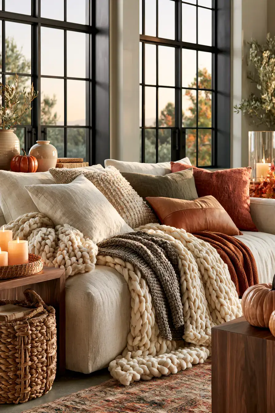 autumn home decor 1 Cozy Autumn Living Room