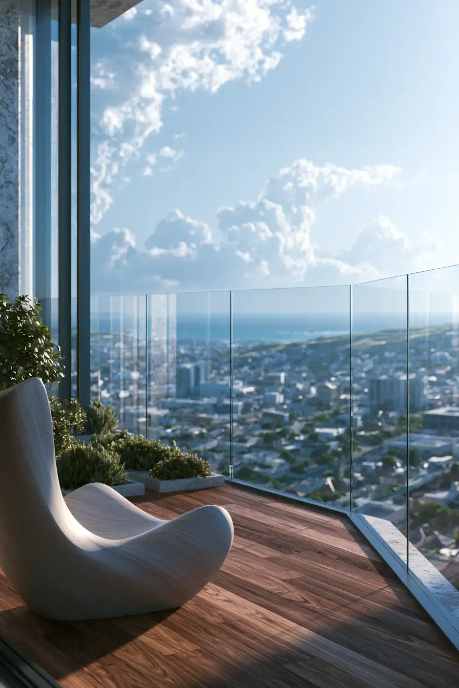 Balcony Railing Design 1 Glass Panel Balcony Railings