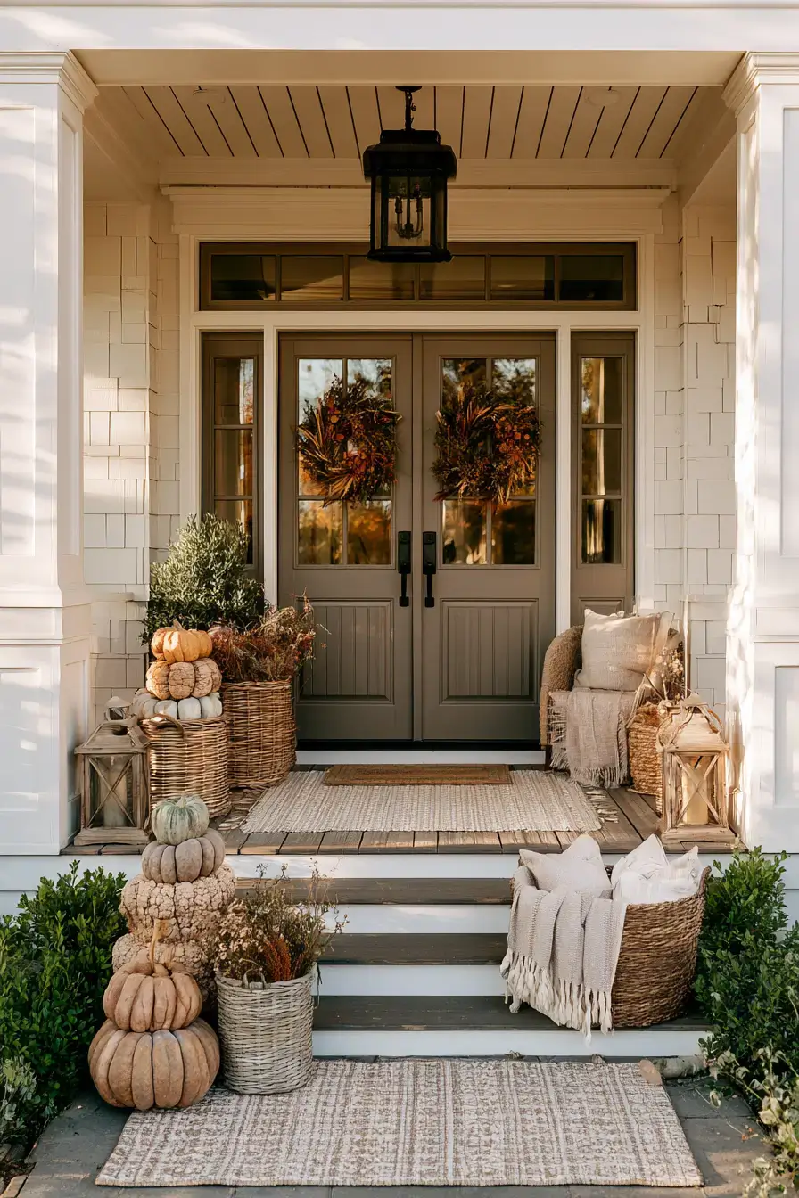 fall outdoor decor 1 Harvest Porch Layers