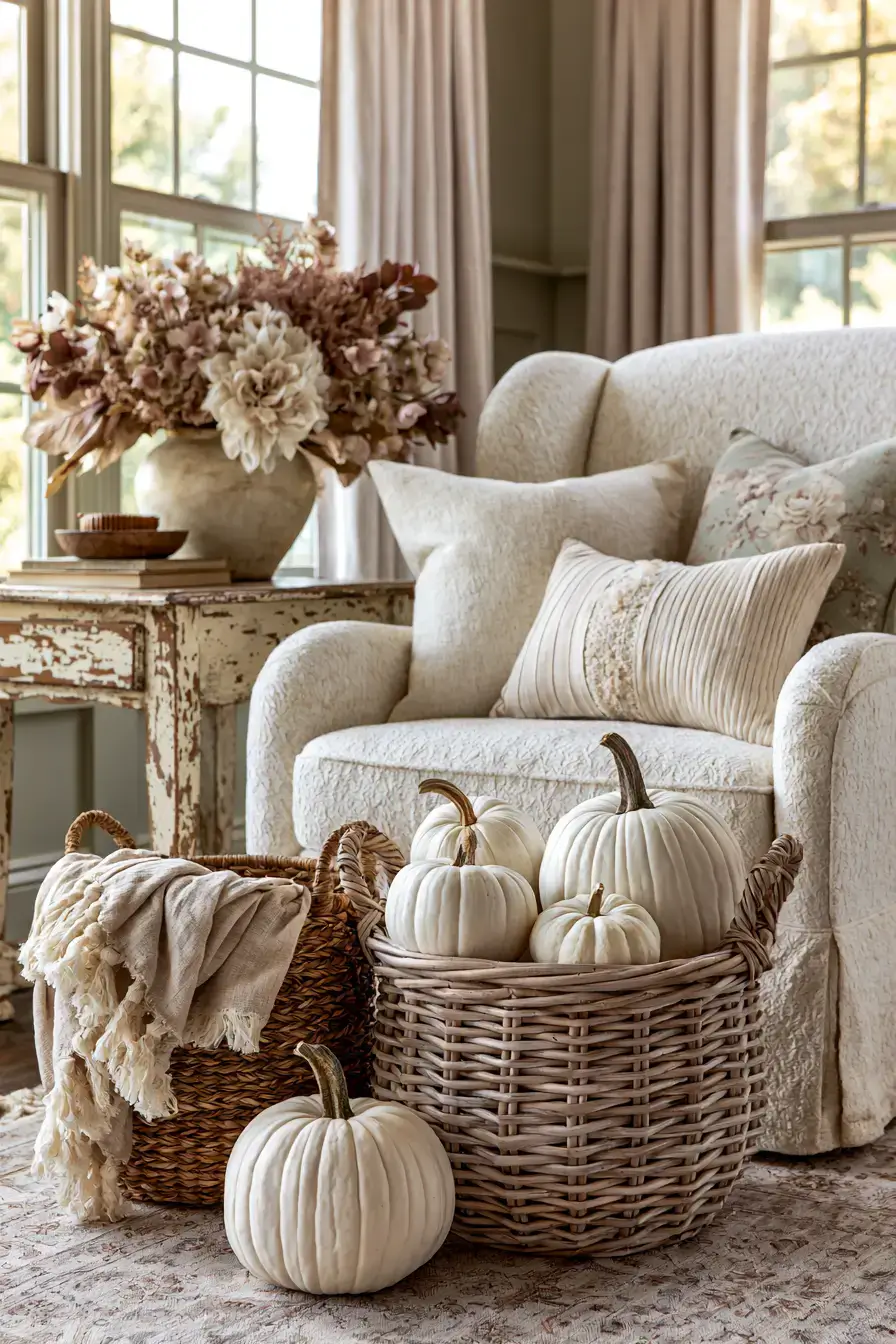 neutral fall decor 10 Calm Cottage Harvest