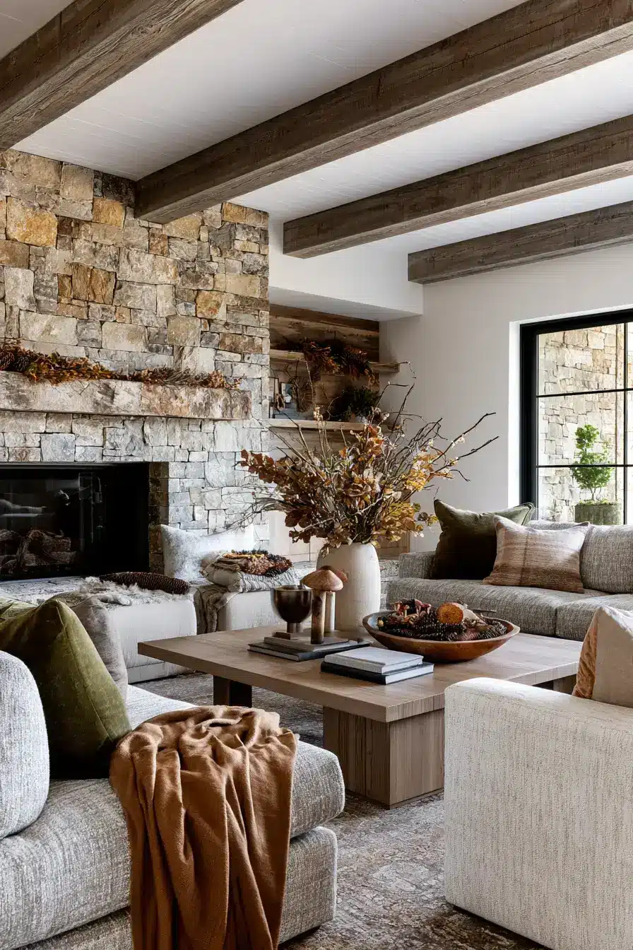 fall home decor 10 Earthy Woodland Decor