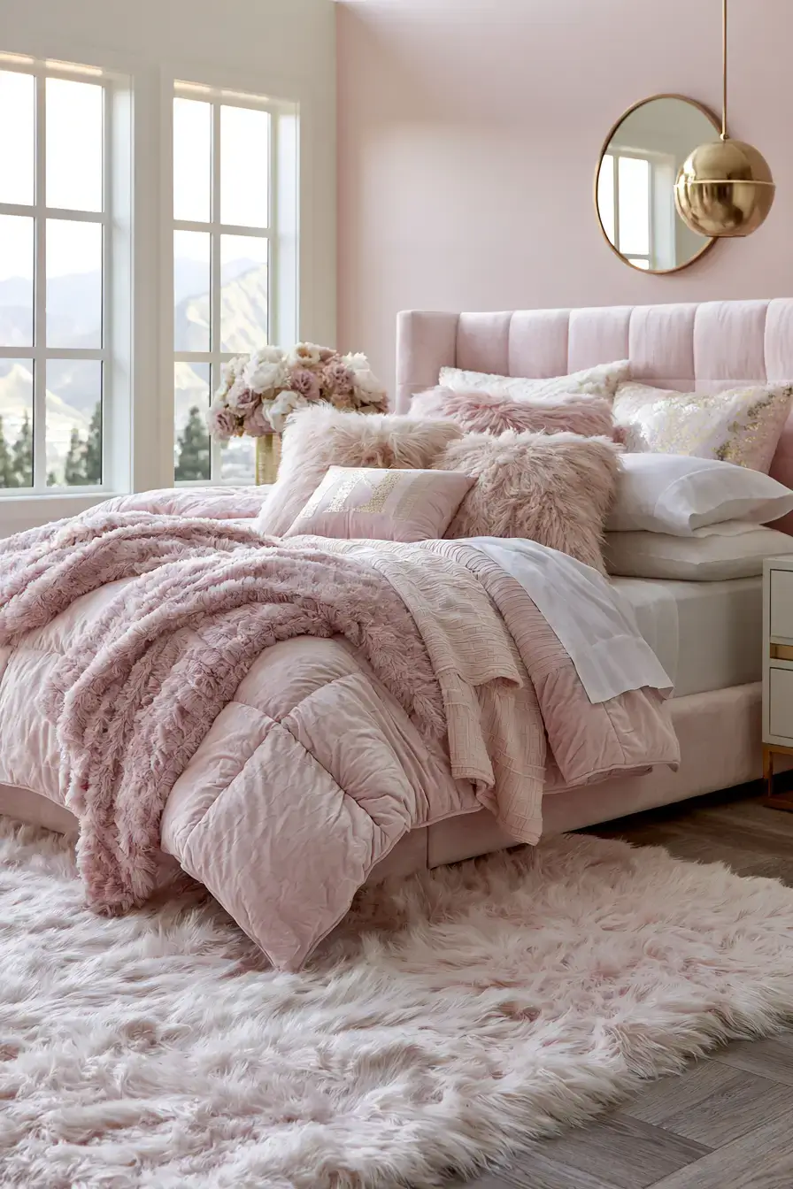 Coquette Room Decor 11 Blush Pink Bedding Style