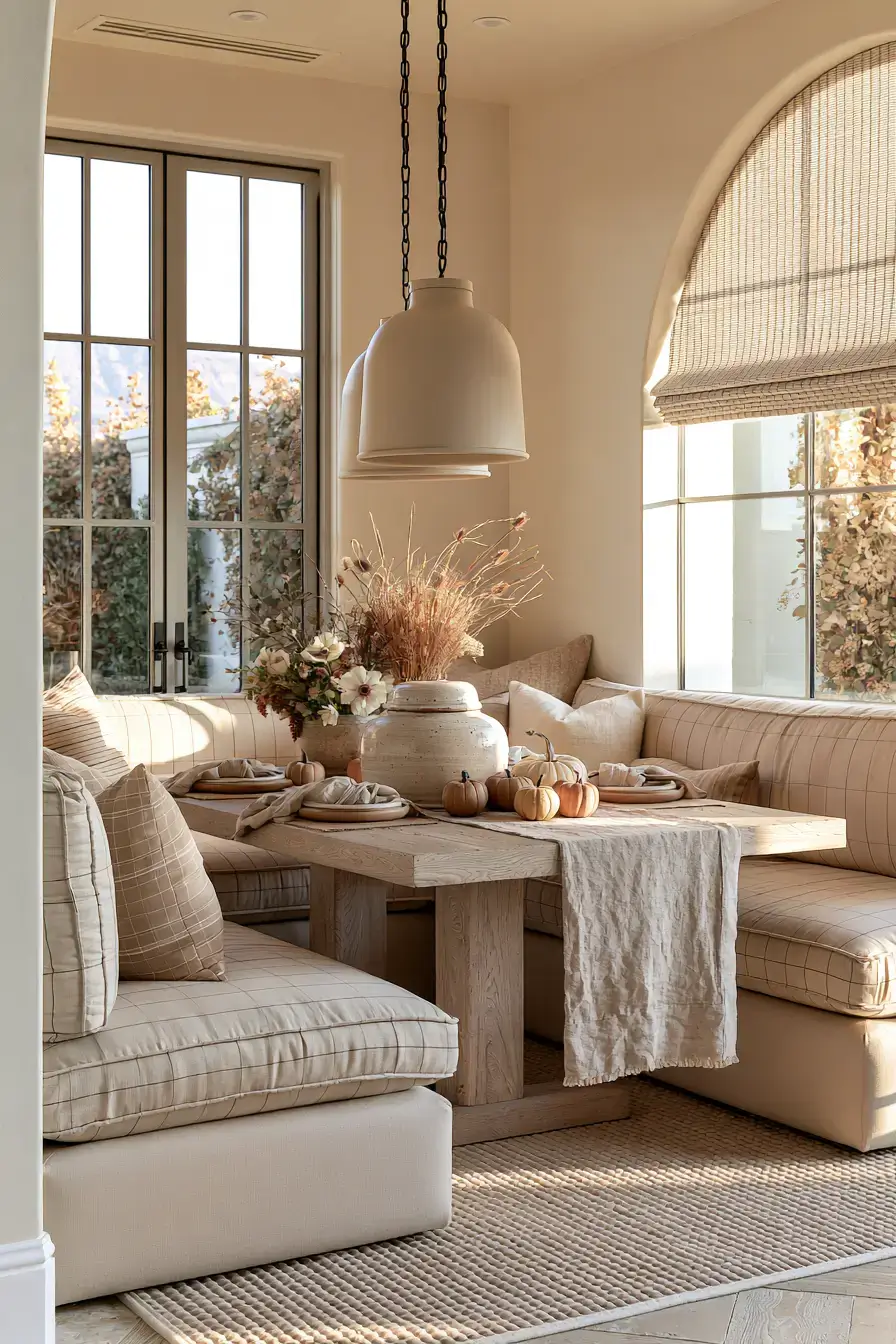 autumn home decor 11 Cozy Breakfast Nook