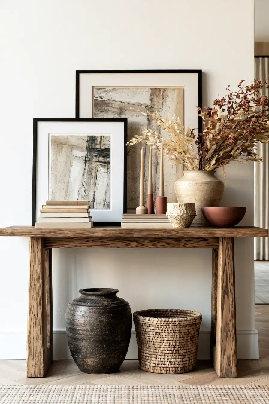 modern fall decor 11 Curated Fall Console
