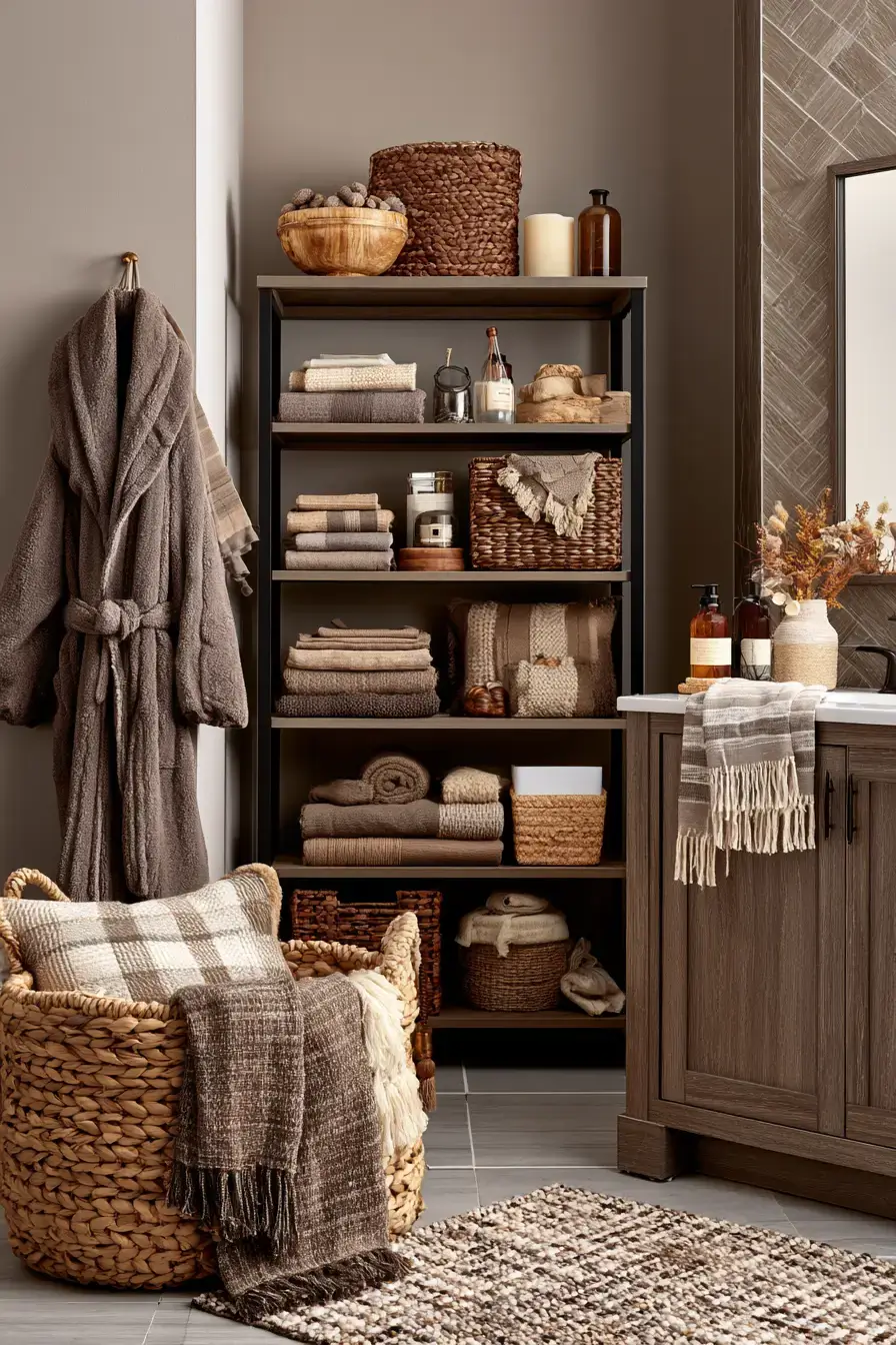 fall bathroom decor 11 Soft Taupe Escape