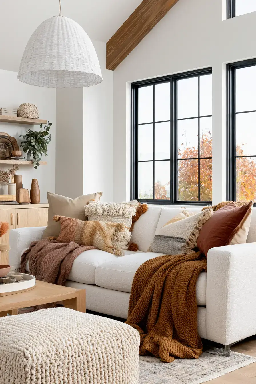 fall living room decor 12 Modern Maple Mood