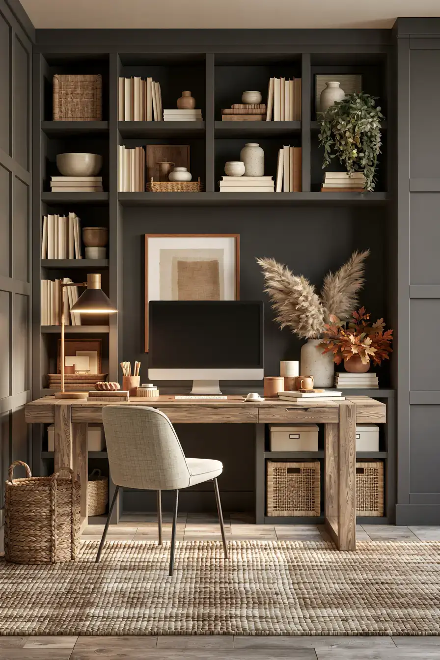 autumn home decor 12 Seasonal Home Office