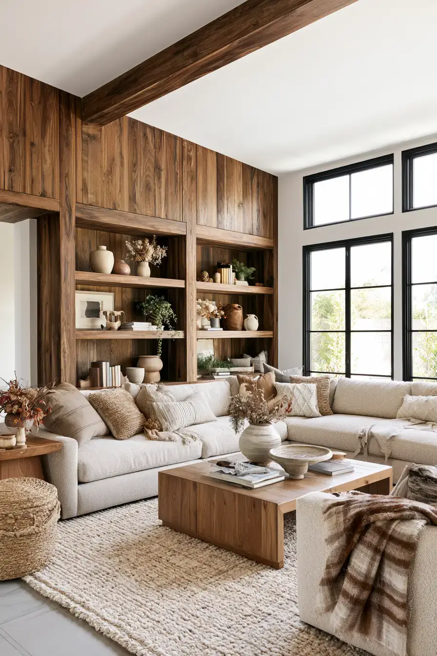 fall living room decor 13 Earthy Fall Nest