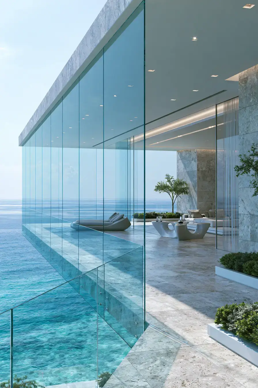 Balcony Railing Design 13 Floating Glass Railings