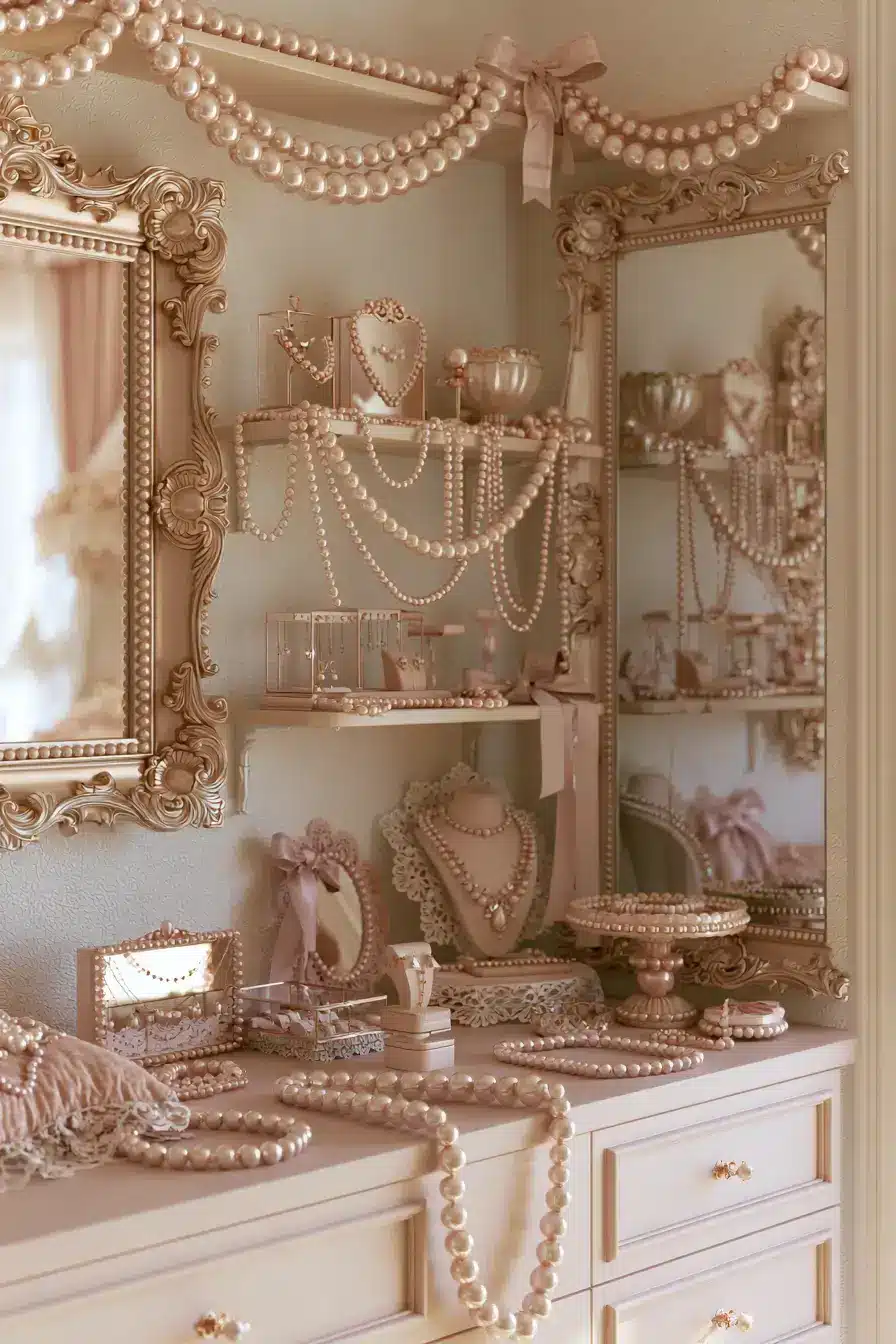 Coquette Room Decor 13 Pearl Accent Room Decor