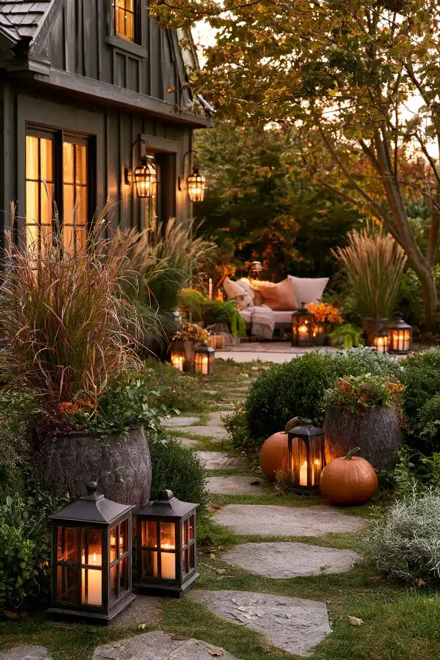 fall outdoor decor 13 Warm Garden Accents