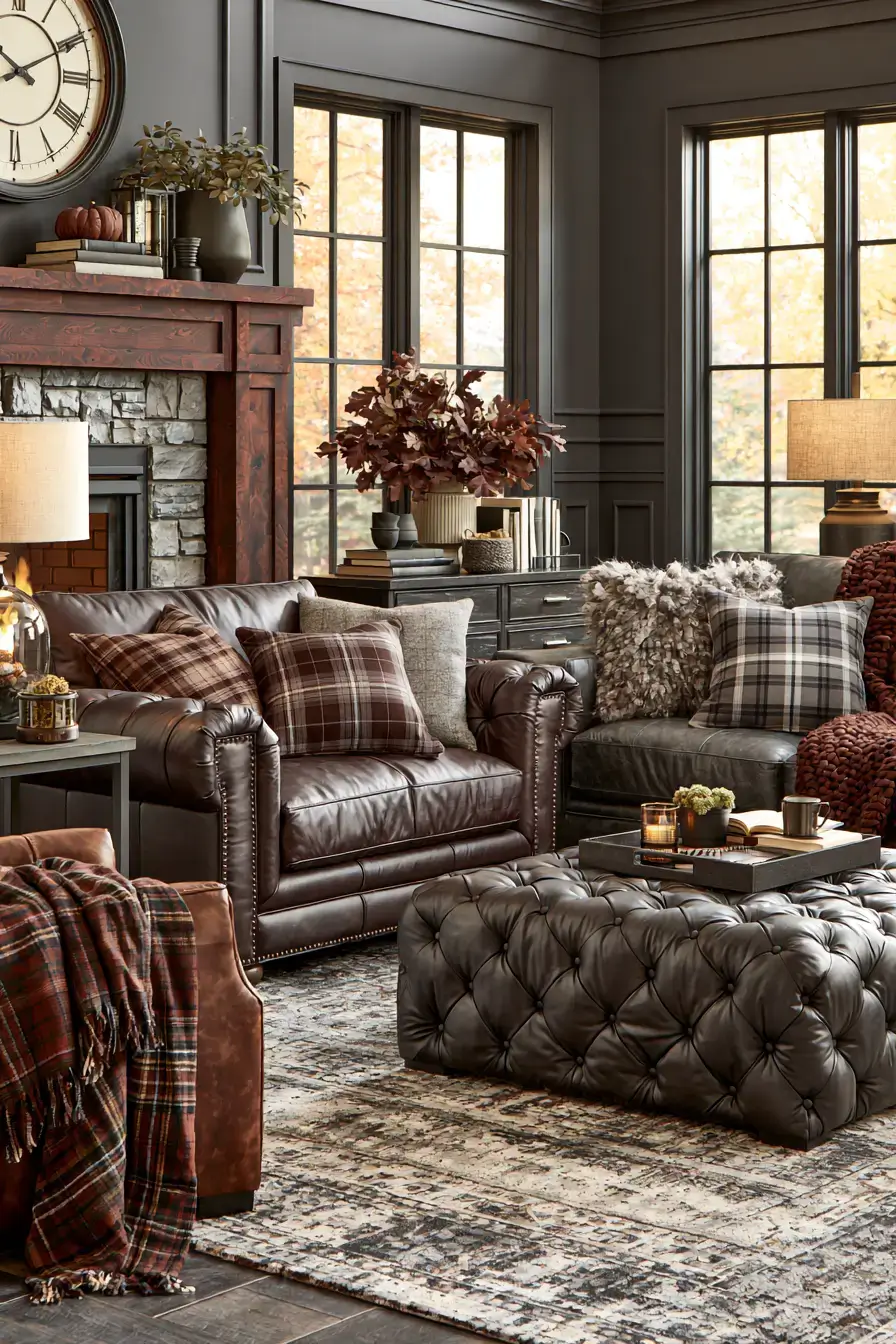 cozy fall decor 14 Cozy Plaid Decor Ideas
