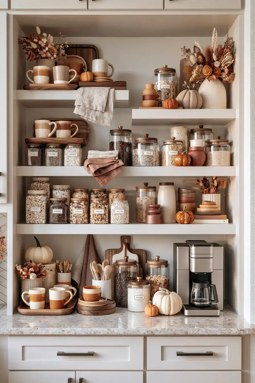 elegant fall decor 14 Curated Fall Coffee Bar