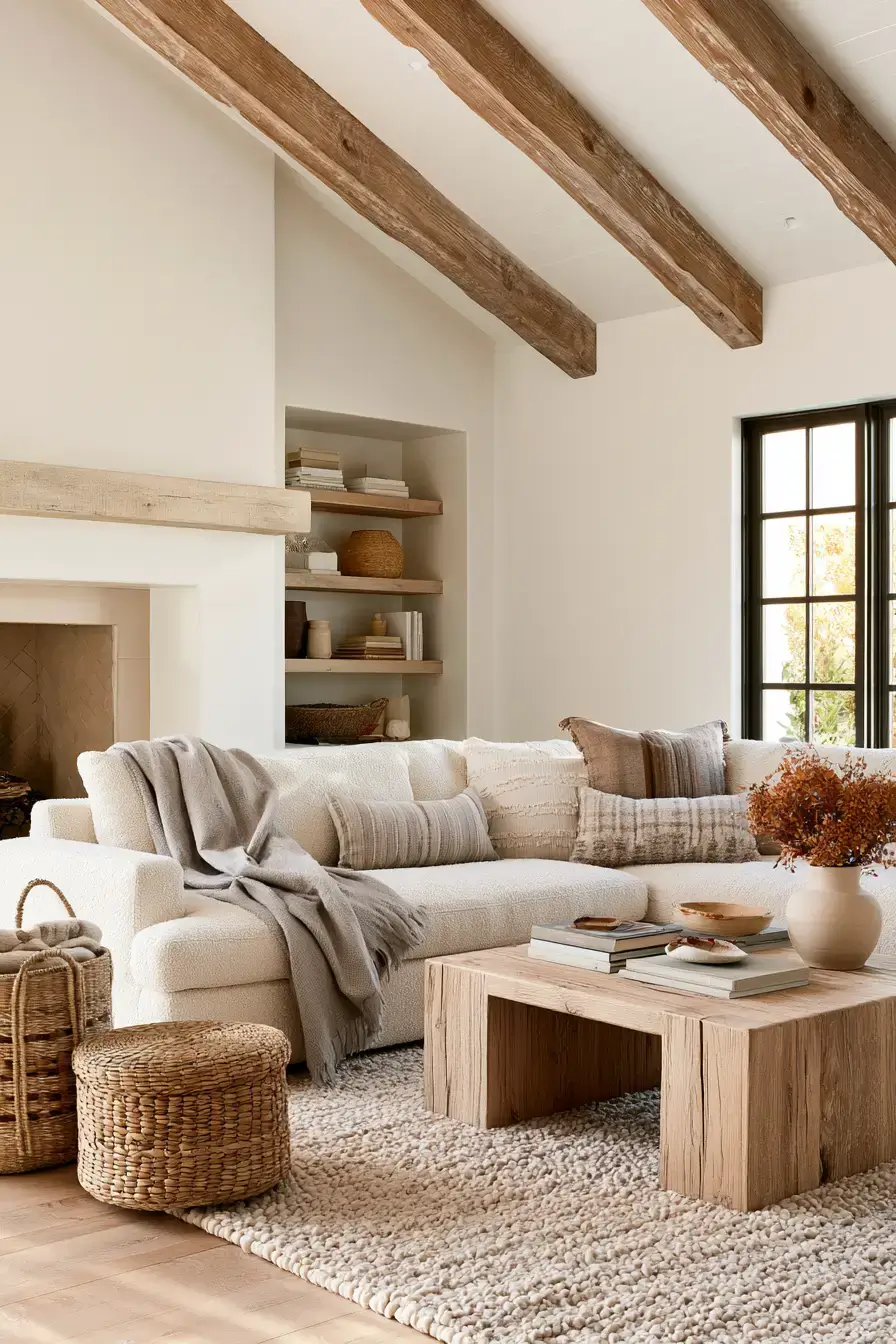 fall living room decor 14 Neutral Harvest Style