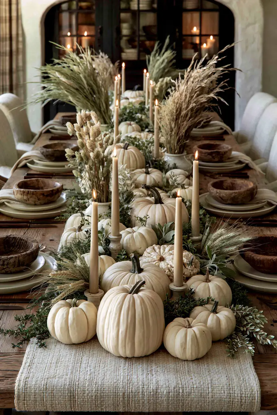 neutral fall decor 14 Organic Fall Centerpiece