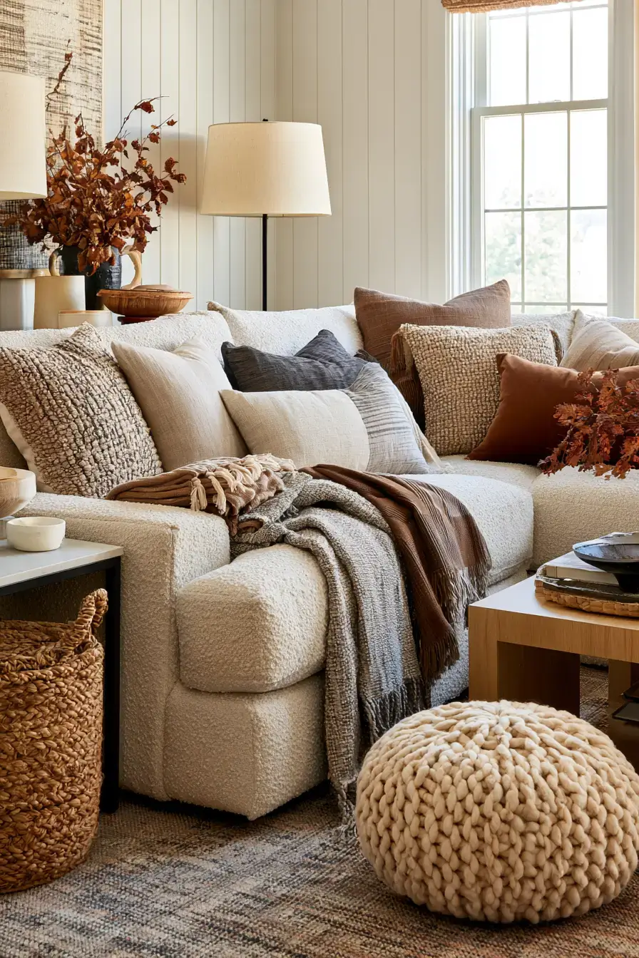 fall living room decor 15 Autumn Texture Story