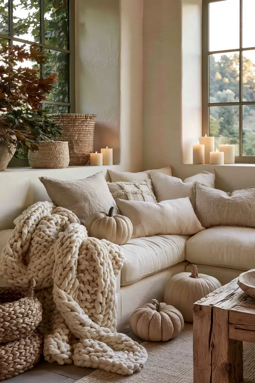 farmhouse fall decor 15 Cozy Living Room Layers