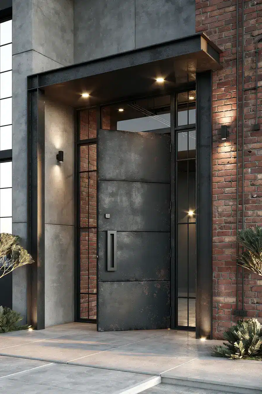 Main Entrance Door Design 15 Industrial Steel Door