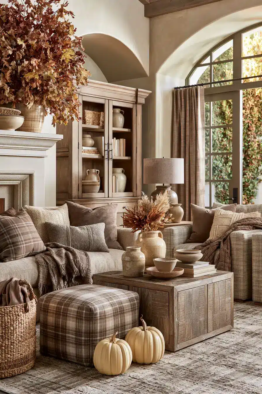 neutral fall decor 15 Soft Brown Styling
