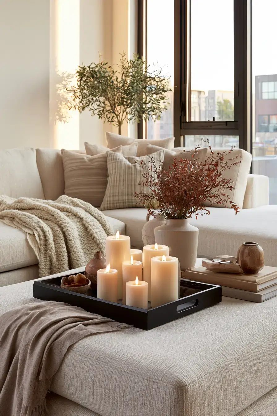 fall apartment decor 16 Candlelit Apartment Evenings