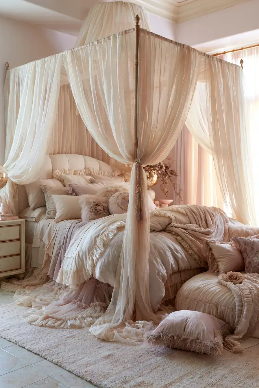 Coquette Room Decor 16 Dreamy Canopy Bed Decor