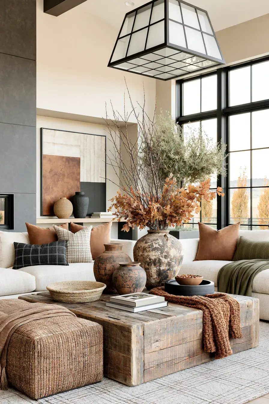 modern fall decor 16 Refined Rustic Layers