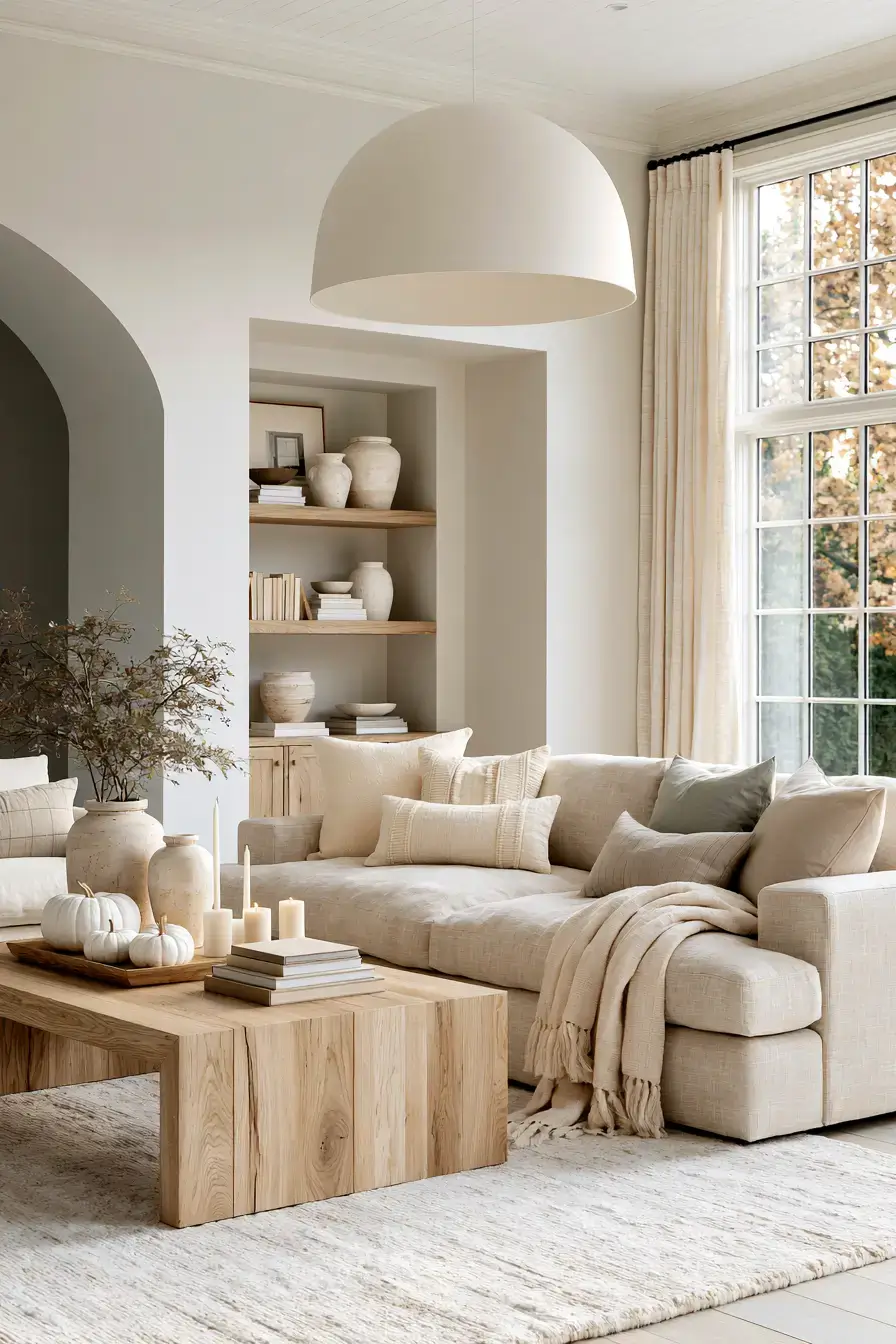 neutral fall decor 16 Scandinavian Autumn Decor