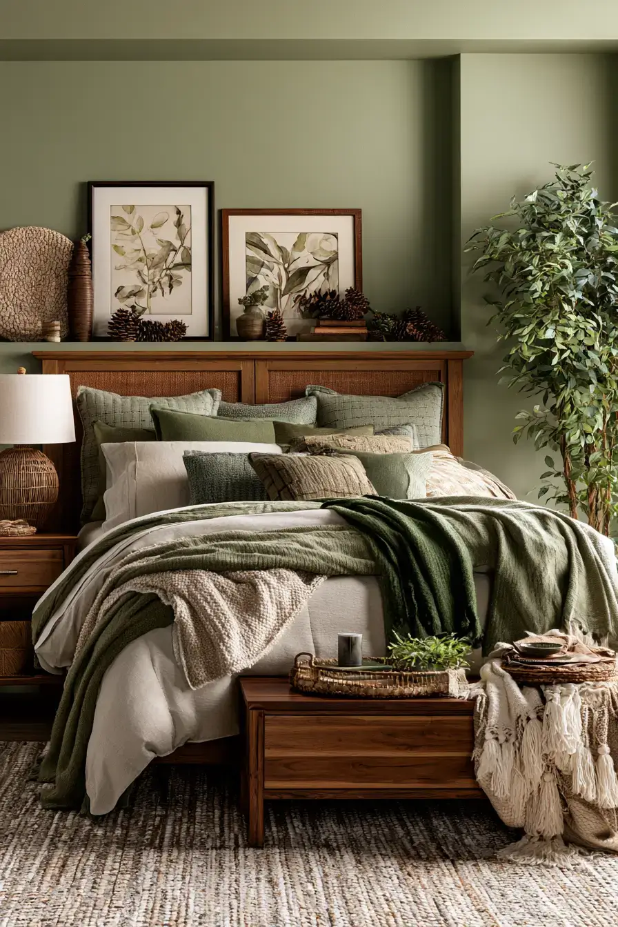 fall bedroom decor 16 Woodland Sleep Space