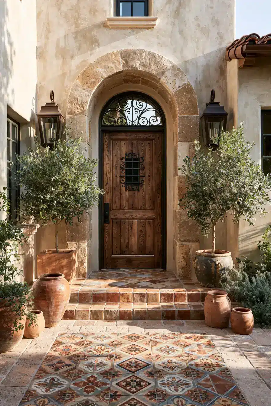 Main Entrance Door Design 17 Mediterranean Archway Entrance