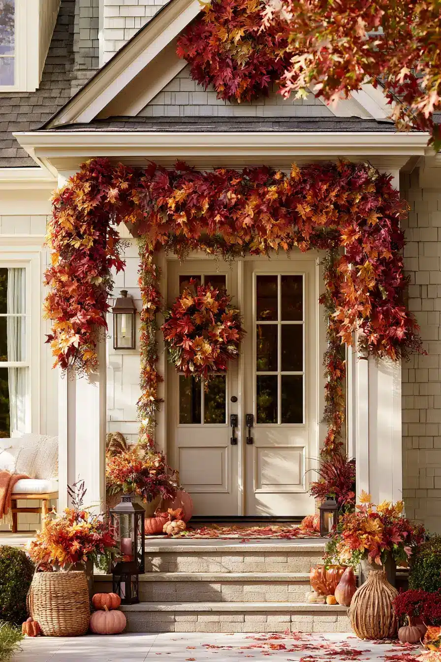 fall porch decor 18 Maple Leaf Landing