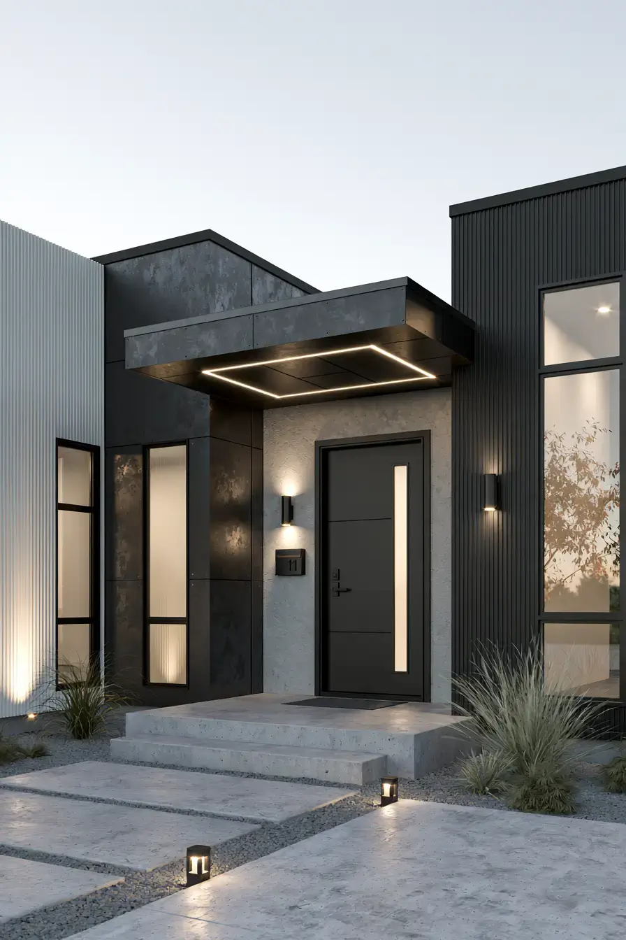 Main Entrance Door Design 18 Sleek Monochrome Door
