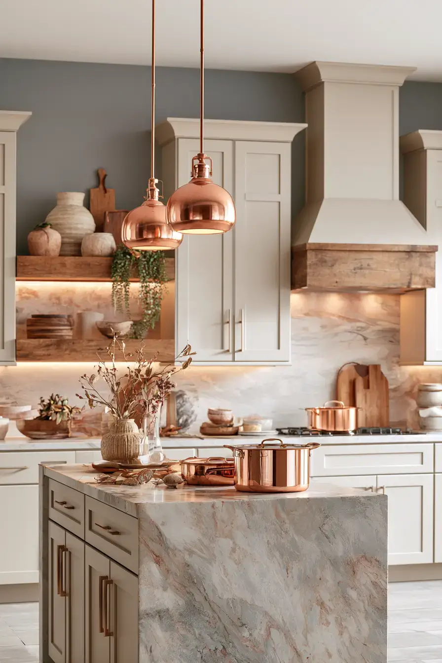 fall home decor 19 Copper Kitchen Touches