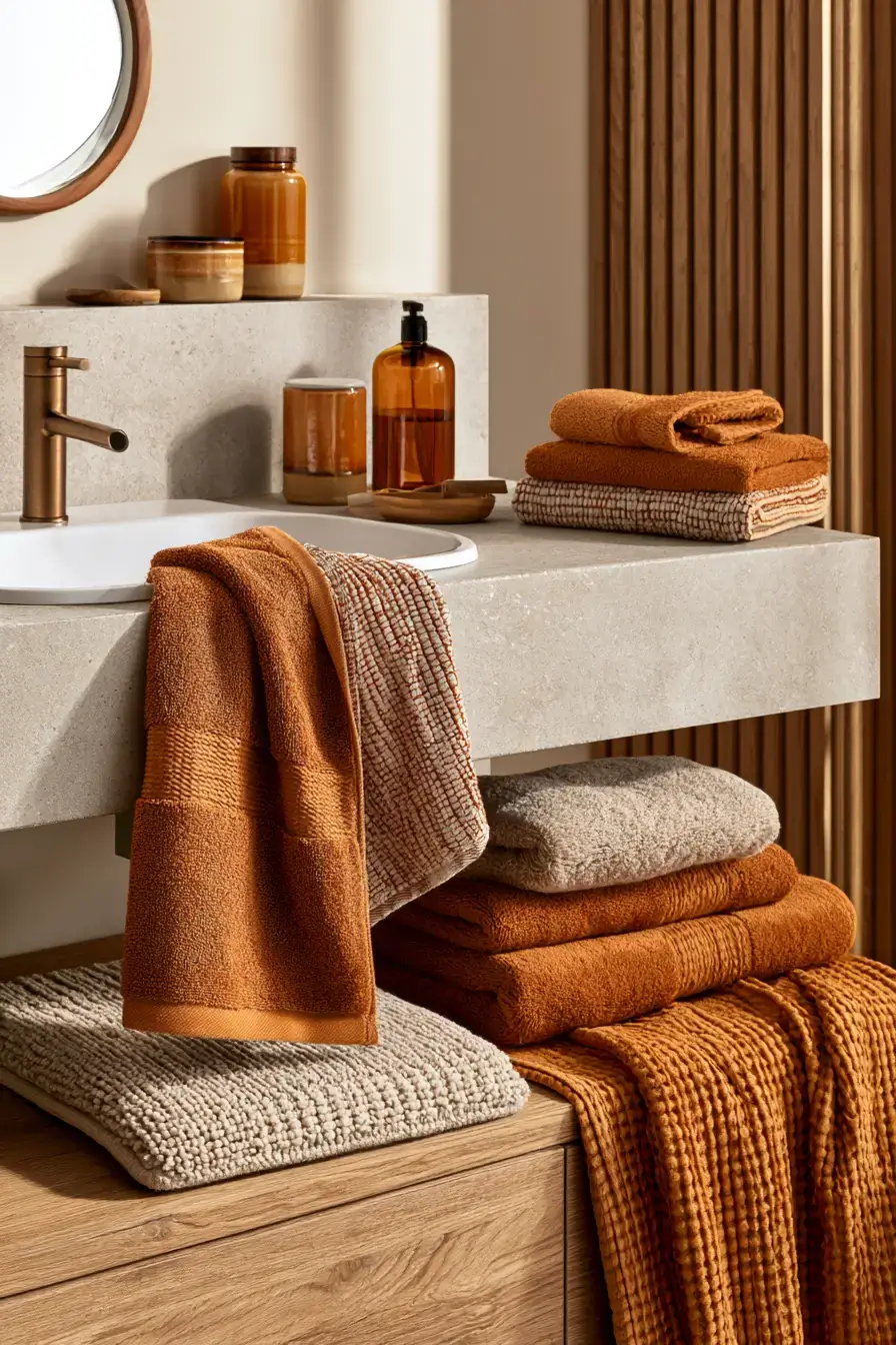 fall bathroom decor 2 Pumpkin Linen Refresh