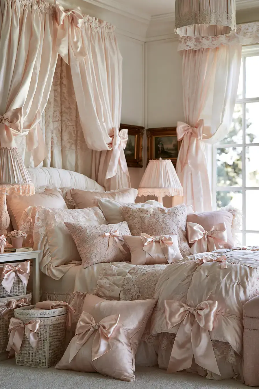 Coquette Room Decor 2 Vintage Bow Room Ideas