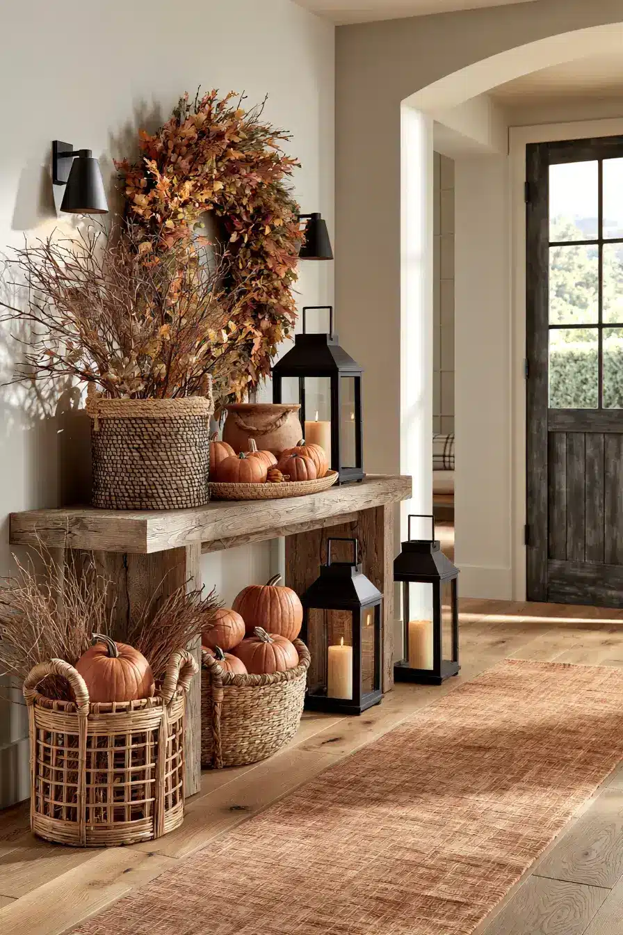 autumn home decor 2 Warm Fall Entryway