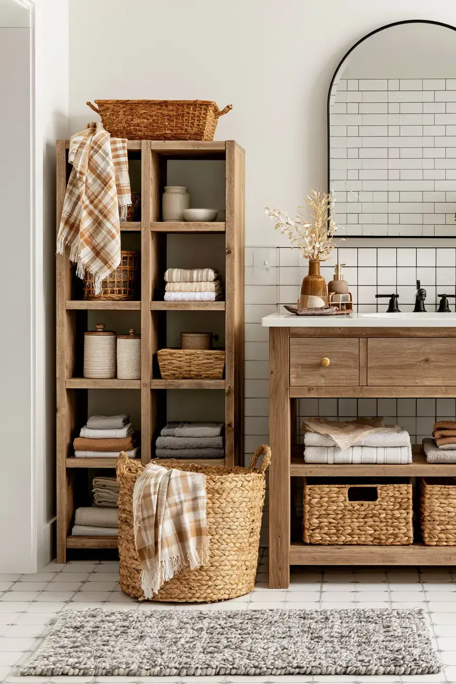 fall bathroom decor 20 Cottage Bath Comfort