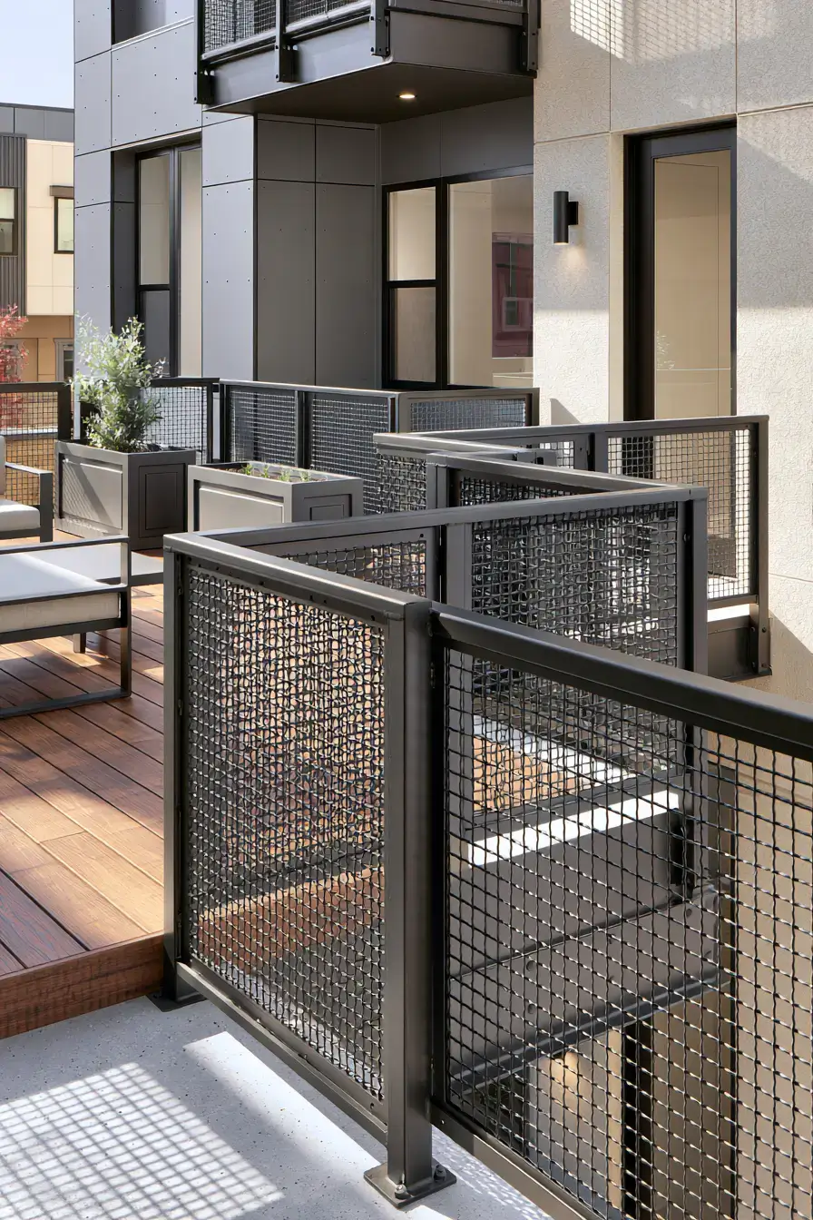 Balcony Railing Design 20 Mesh Balcony Railings