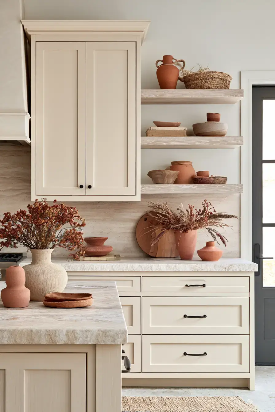 fall kitchen decor 20 Muted Terracotta Layers