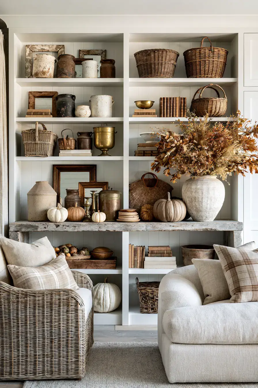 vintage fall decor 21 Antique Market Styling