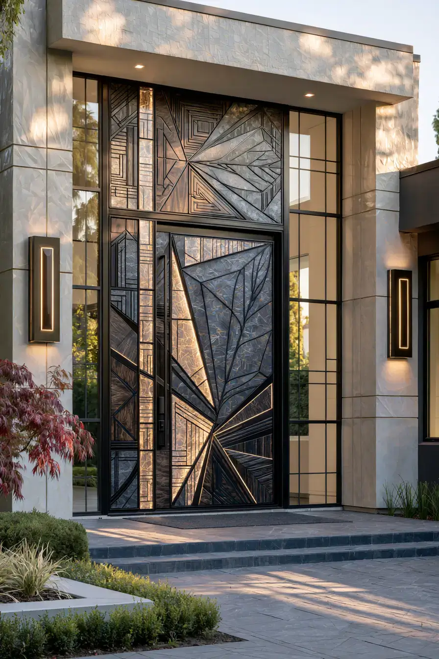 Main Entrance Door Design 21 Artistic Panel Door