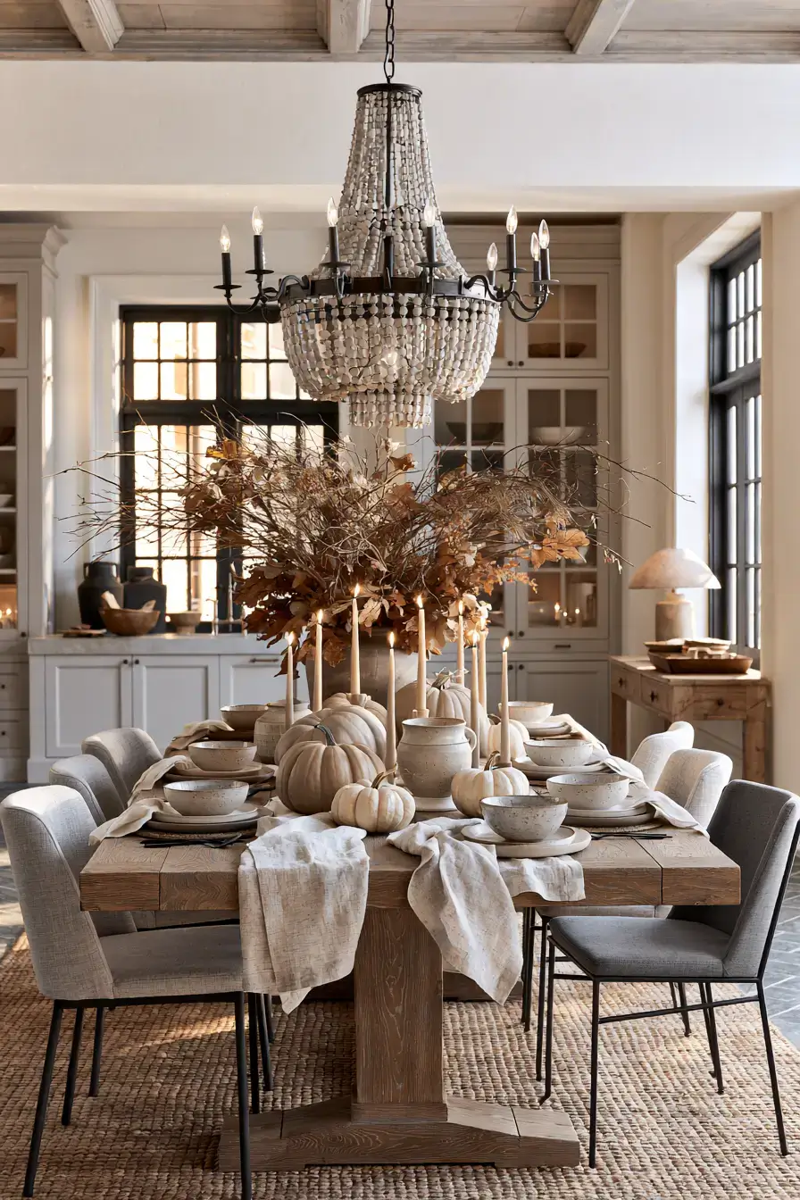 minimalist fall decor 21 Minimalist Thanksgiving Table Decor